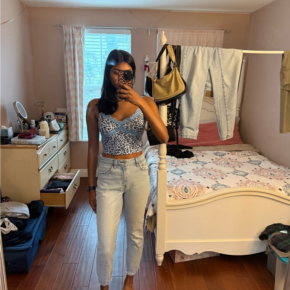 Abercrombie & Fitch Light Blue Denim Shorts